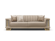 Nevada 3-pieces (Sofa & Loveseat & Chair) Livingroom Set in Cream - 200-ST-NEV-KENZO20-321