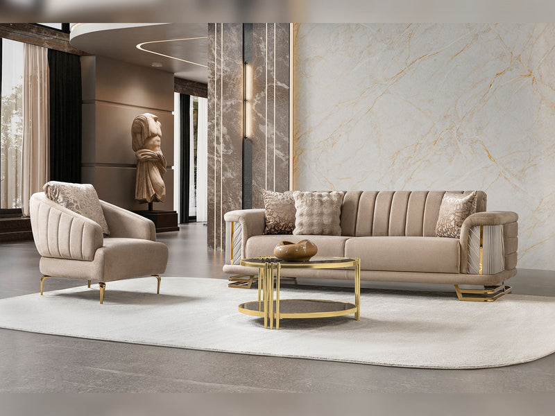 Nevada Chair in Beige - 200-ST-NEV-FLORIA07-B
