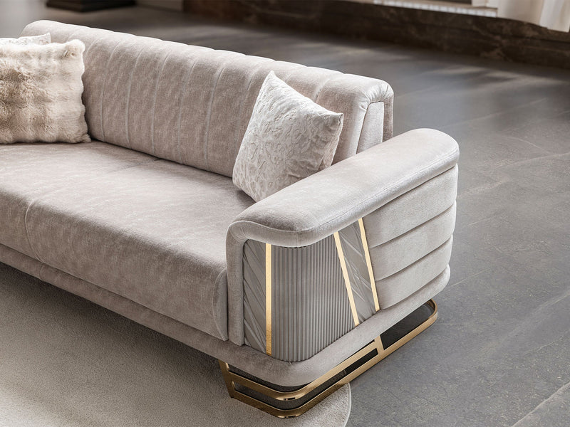 Nevada Convertible Loveseat in Beige - 200-ST-NEV-FLORIA07-2