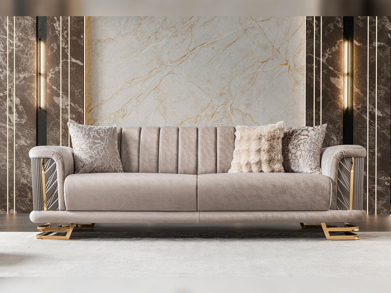 Nevada Convertible Loveseat in Cream - 200-ST-NEV-KENZO20-2