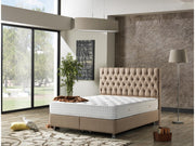Nevada Storage Bed With Headboard Cream - Full in Cream - 110-NEV-CREAM-140-SB
