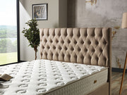 Nevada Storage Bed With Headboard Cream - Full in Cream - 110-NEV-CREAM-140-SB