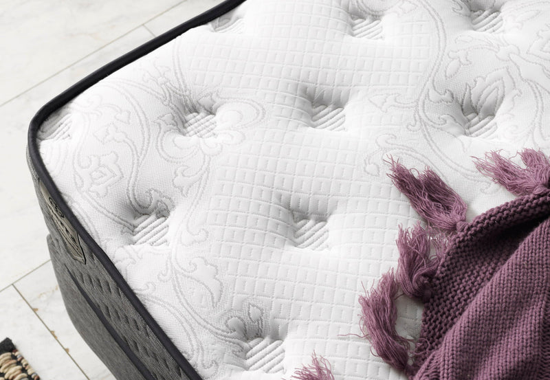 Nevada Storage Bed With Headboard Grey - King in Grey - 110-NEV-GREY-200-SB