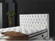 Nevada Storage Bed With Headboard White Vinyl - Twin in White - 110-NEV-WHIPU-100-SB