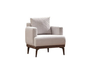 New Mood Chair Cream in Cream - 101-MOO-SOFT01-B