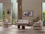 New Mood Chair Cream in Cream - 101-MOO-SOFT01-B