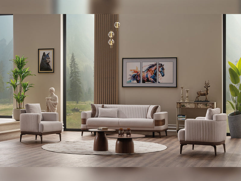 New Mood Chair Cream in Cream - 101-MOO-SOFT01-B