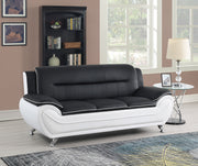 New York Black & White Sofa & Loveseat & Chair - NEW-YORK-BK-WT-SLC