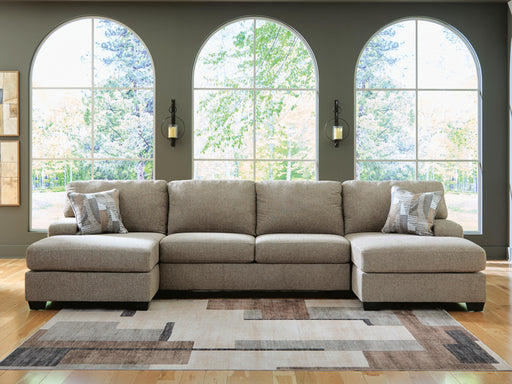Newellen Hemp 3-Piece Sectional with Double Chaise - 48404S3