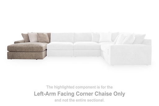 Nexora-Court Burlap Left-Arm Facing Corner Chaise - PC6800816