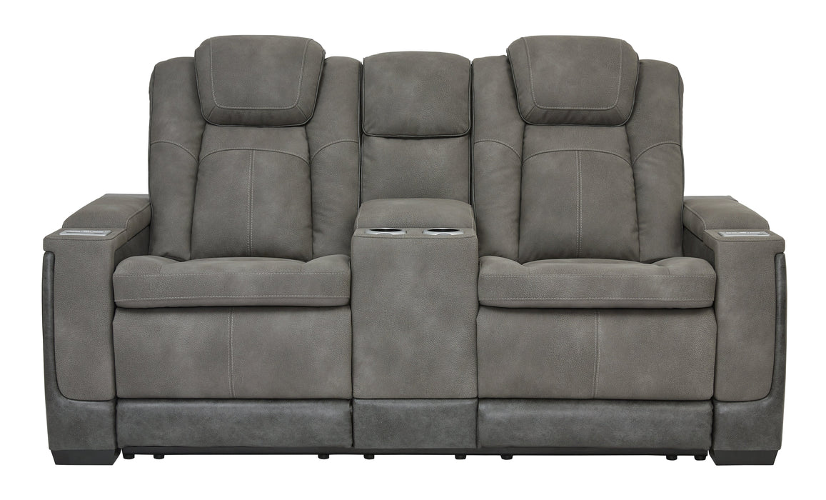Next - Gen DuraPella Power Reclining Loveseat with Console - Gate FurniturePower Reclining Loveseat