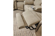 Next - Gen DuraPella Sand Power Reclining Loveseat with Console - Lara FurniturePower Reclining Loveseat