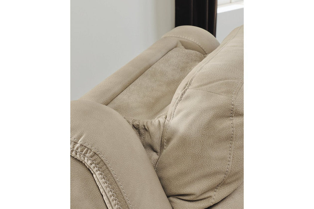 Next - Gen DuraPella Sand Power Reclining Loveseat with Console - Gate FurniturePower Reclining Loveseat