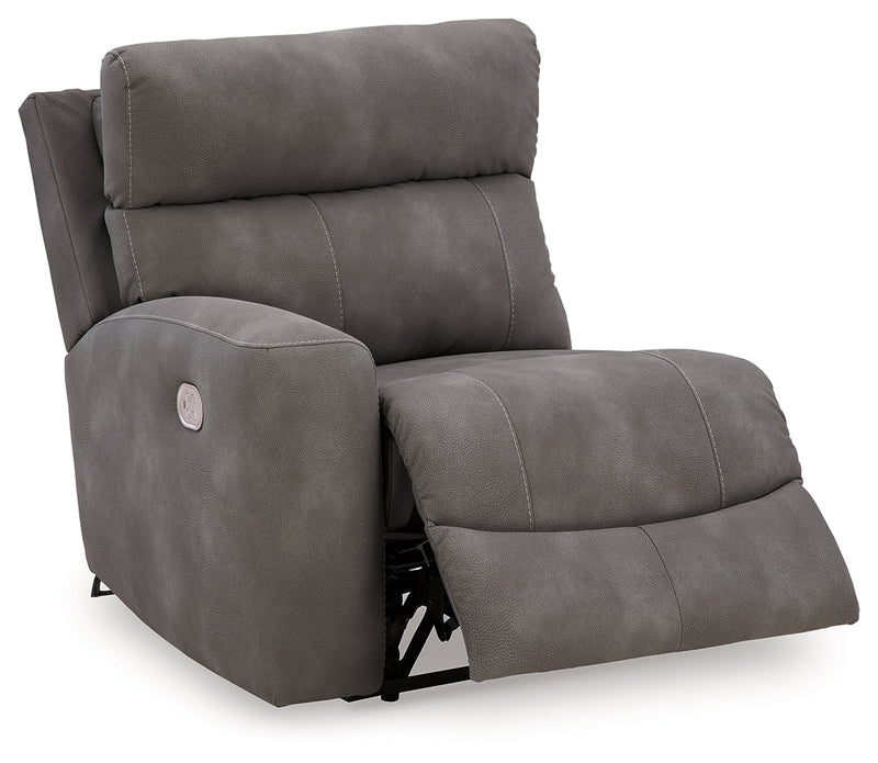 Next-Gen DuraPella Slate Left-Arm Facing Power Recliner - 6100358