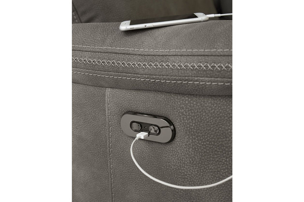 Next - Gen DuraPella Slate Power Recliner - Gate FurniturePower Recliner