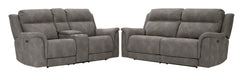 Next - Gen DuraPella Slate Power Reclining Living Room Set - Gate FurnitureLiving Room Set