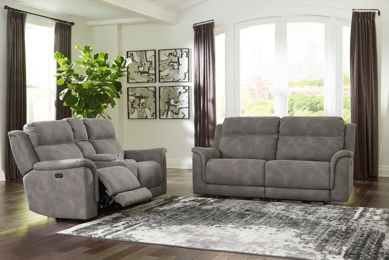 Next - Gen DuraPella Slate Power Reclining Living Room Set - Gate FurnitureLiving Room Set