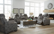 Next - Gen Durapella Slate Power Reclining Living Room Set - Lara FurniturePower Reclining Living Room Set
