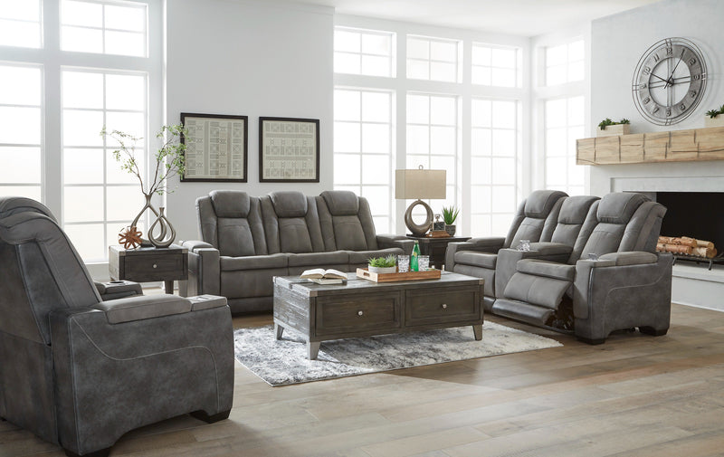 Next - Gen Durapella Slate Power Reclining Living Room Set - Lara FurniturePower Reclining Living Room Set