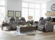 Next - Gen Durapella Slate Power Reclining Living Room Set - Lara FurniturePower Reclining Living Room Set