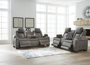 Next - Gen Durapella Slate Power Reclining Living Room Set - Lara FurniturePower Reclining Living Room Set