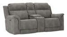 Next - Gen DuraPella Slate Power Reclining Loveseat with Console - Gate FurniturePower Reclining Loveseat