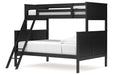 Nextonfort Black Twin over Full Bunk Bed - Gate FurnitureBunk Bed