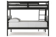 Nextonfort Black Twin over Full Bunk Bed - Gate FurnitureBunk Bed