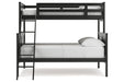 Nextonfort Black Twin over Full Bunk Bed - Gate FurnitureBunk Bed