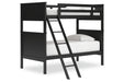 Nextonfort Black Twin over Twin Bunk Bed - Gate FurnitureBunk Bed