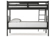 Nextonfort Black Twin over Twin Bunk Bed - Gate FurnitureBunk Bed