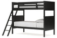 Nextonfort Black Twin over Twin Bunk Bed - Gate FurnitureBunk Bed