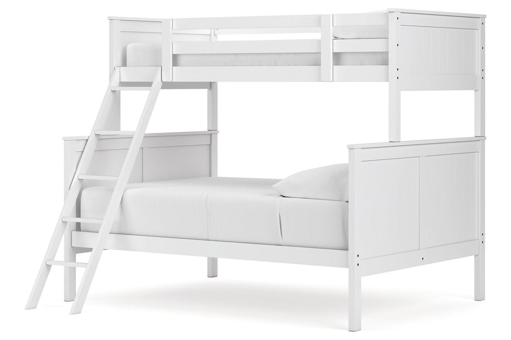 Nextonfort White Twin over Full Bunk Bed - Gate FurnitureBunk Bed