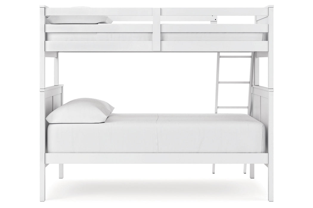 Nextonfort White Twin over Full Bunk Bed - Gate FurnitureBunk Bed