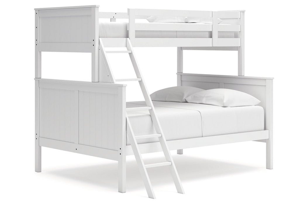 Nextonfort White Twin over Full Bunk Bed - Gate FurnitureBunk Bed