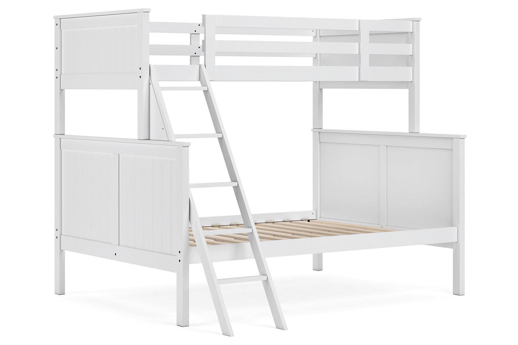 Nextonfort White Twin over Full Bunk Bed - Gate FurnitureBunk Bed
