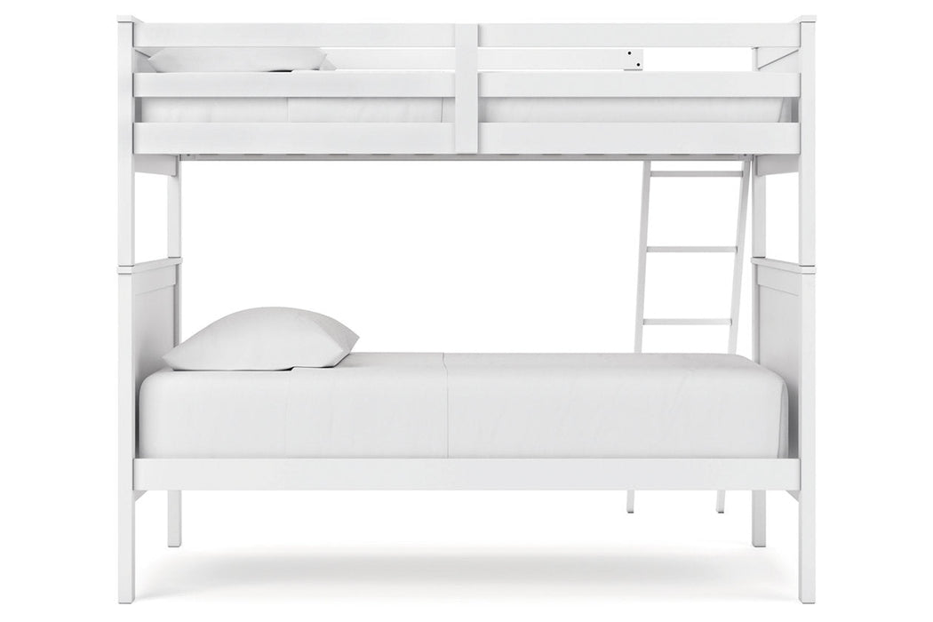 Nextonfort White Twin over Twin Bunk Bed - Gate FurnitureBunk Bed