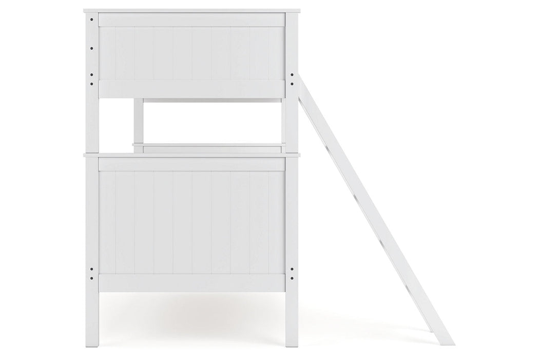 Nextonfort White Twin over Twin Bunk Bed - Gate FurnitureBunk Bed