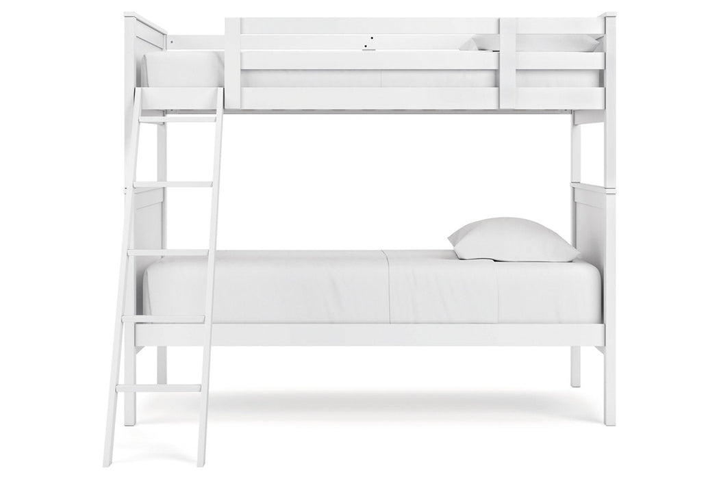 Nextonfort White Twin over Twin Bunk Bed - Gate FurnitureBunk Bed