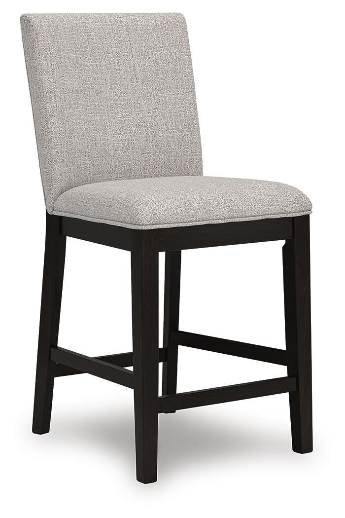 Neymorton Dark Grayish Brown Counter Height Barstool (Set of 2) - D618-124X2