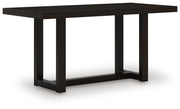 Neymorton Dark Grayish Brown Counter Height Dining Table - D618-13