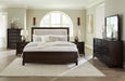 Neymorton Dark Grayish Brown Upholstered Panel Bedroom Set - Gate FurnitureBedroom Set