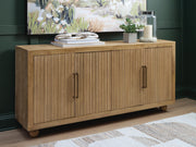 Niam Light Antique Beige Accent Cabinet - A4000684