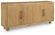 Niam Light Antique Beige Accent Cabinet - A4000684
