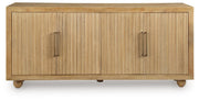 Niam Light Antique Beige Accent Cabinet - A4000684