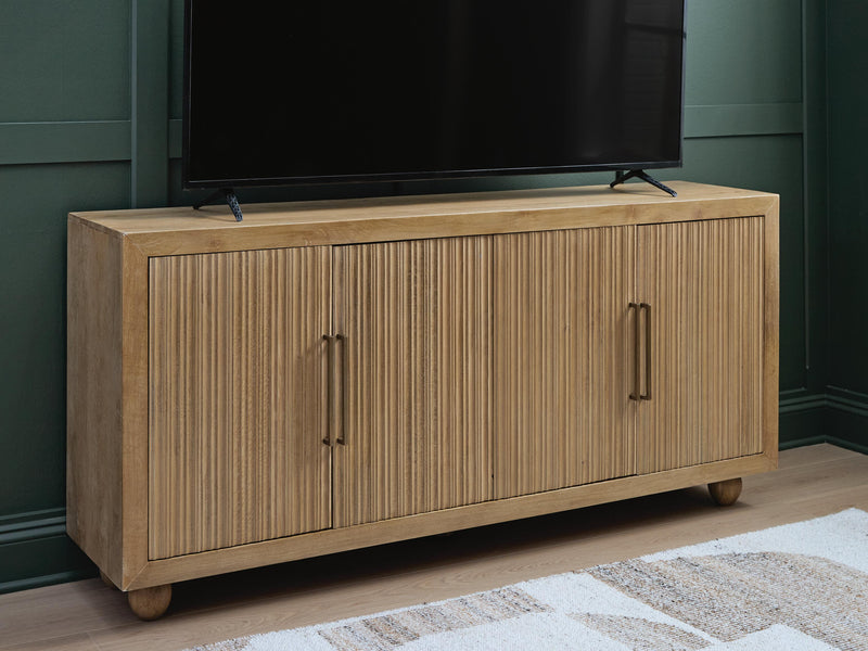 Niam Light Antique Beige Accent Cabinet - A4000684