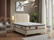 Nilufer Storage Bed With Headboard - Twin in Anthracite - 200-ELIF-NIL-90-EY380-SB