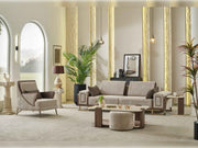 Nirvana 4-pieces (2 Four Seat Sofa & 2 Chair) Livingroom Set Beige in Beige - 101-NIR-MED125-4411