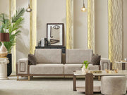 Nirvana 4-pieces (2 Four Seat Sofa & 2 Chair) Livingroom Set Beige in Beige - 101-NIR-MED125-4411