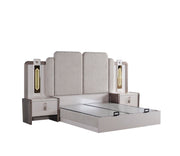 Nirvana Bedroom (Queen Bed & Dresser With Mirror & Ottoman & 2 Nightstand With Back ) - 120-NIR-SET